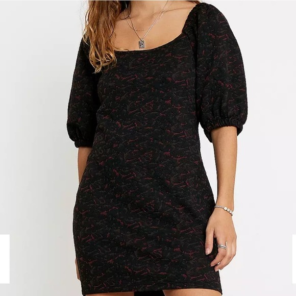 Free People Dresses & Skirts - Free people black puff sleeve sunset mini dress